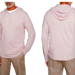 XL New Vince Cozy Hoodie Mens light pink Fit Slub Hoodi Drawstring Long Sleeve